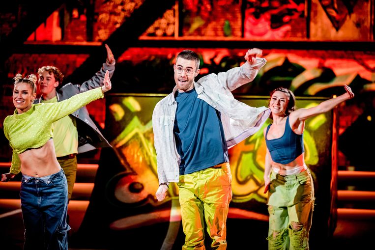TikTokker Jonathan Medart in ‘Dancing with the Stars’. Beeld VIER