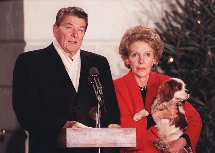 Ronald Reagan en zijn echtgenote Nancy.