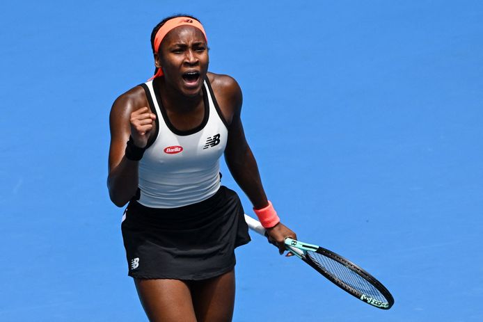 Coco Gauff juicht.