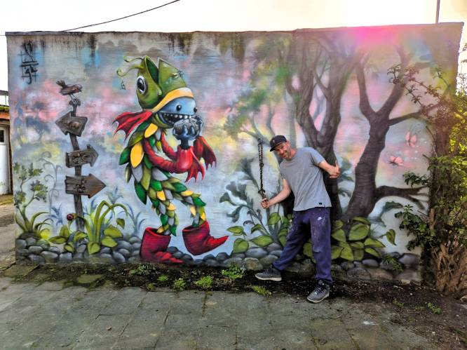 1.300 Assenede vereeuwigt jeugdclub ‘t Saluutje op derde mural