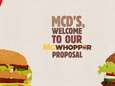 Burger King biedt McDonald's vredesbestand aan en wil samen de McWhopper maken