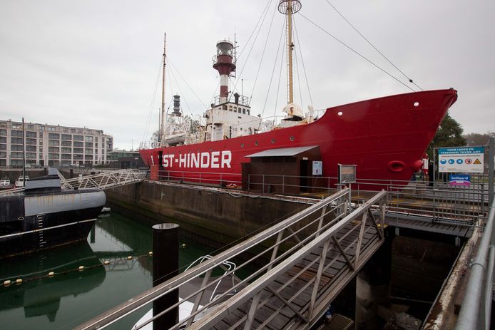 lichtschip de West-Hinder.