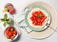 Wat Eten We Vandaag: Flatbread met aardbeien in limoensiroop