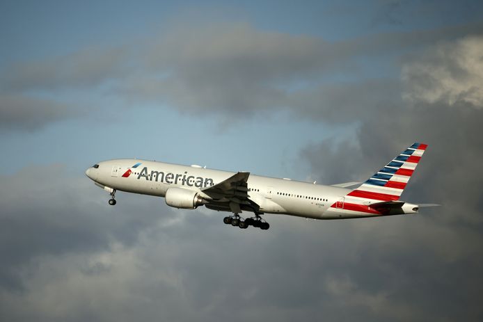 Een Boeing 777 van American Airlines.