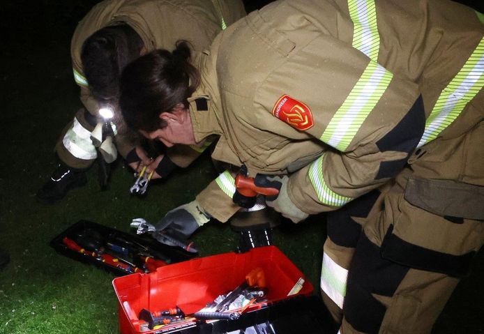 De brandweer ging zondagavond af op een melding van een vastzittend kind in een schommel aan de Lopeshoeve in Vught.
