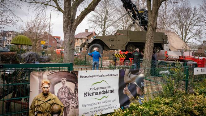 Halfrupsvoertuig blikvanger tijdens bevrijdingsfestival Gendt: ‘Deze half-track heeft hier tijdens de oorlog gewonden vervoerd’ 