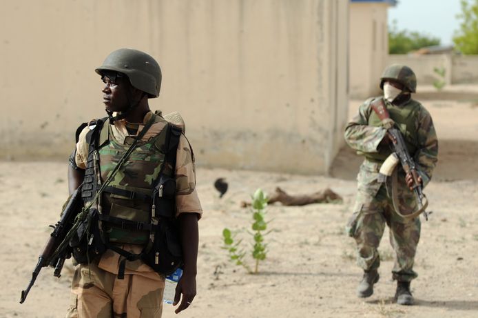 Een foto van Nigeriaanse soldaten ter illustratie.