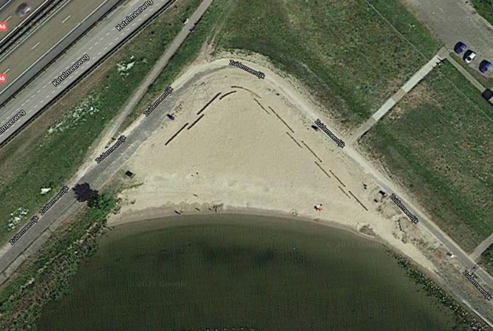 Zwemstrand de Zwolse Hoek.