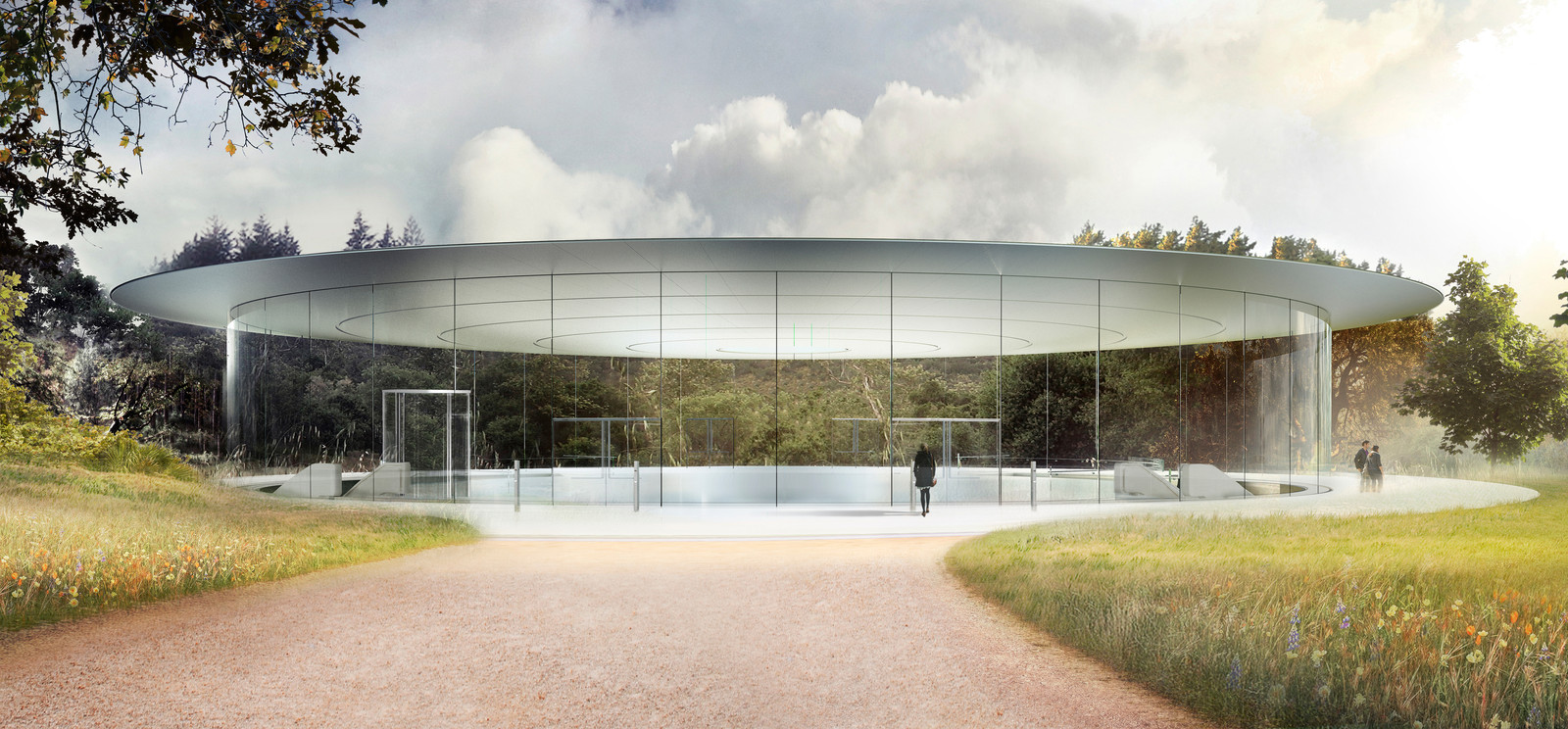 van nu af aan terug artillerie Nieuw kantoor Apple opent in april, theater vernoemd naar Steve Jobs | Foto  | AD.nl