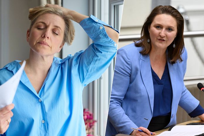Gwendolyn Rutten plaatst de aanpak van de menopauze de politieke agenda, maar toch staan er in het beleidsplan enkele zinnen  waar je even bij stilstaat.
