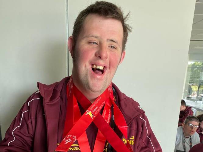 Denderhoutemse Hannes (22) wint drie medailles op Special Olympics