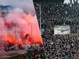 Pyroshow van PAOK-fans.