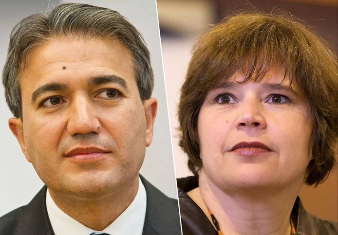Cécile Jodogne (DéFi) et Emir Kir.