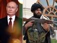 Poutine et un combattant taliban.