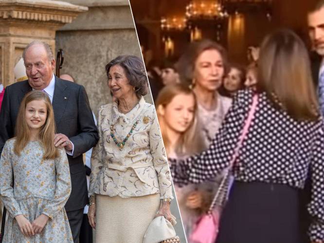 KIJK. Spaanse koningin Letizia verstoorde opzettelijk fotomoment tussen haar kinderen en schoonmoeder: “Zeer pijnlijke situatie”