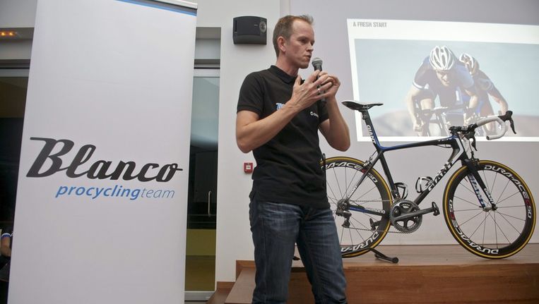 Richard Plugge, algemeen directeur Blanco Pro Cycling Team. Beeld anp