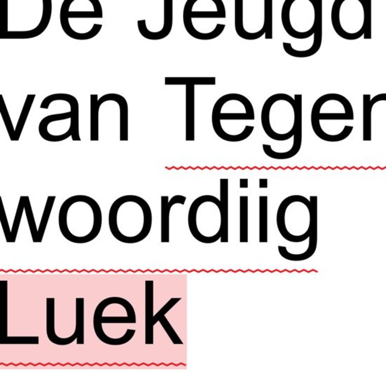 Luek - De Jeugd Van Tegenwoordig Beeld rv