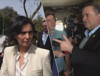 KIJK. Buitenlandminister Lahbib zichtbaar geïrriteerd door Israëlische collega: "Ik praat later, dit is niet de juiste plaats”