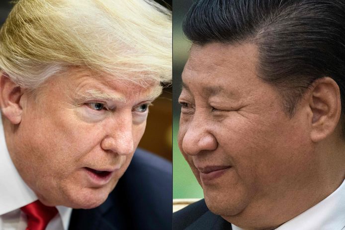 Donald Trump met Xi Jinping, president van China.