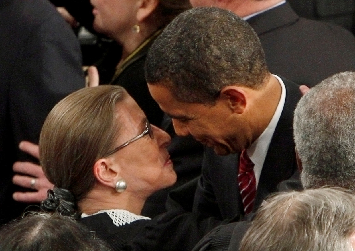 Met Obama in 2009. Beeld REUTERS
