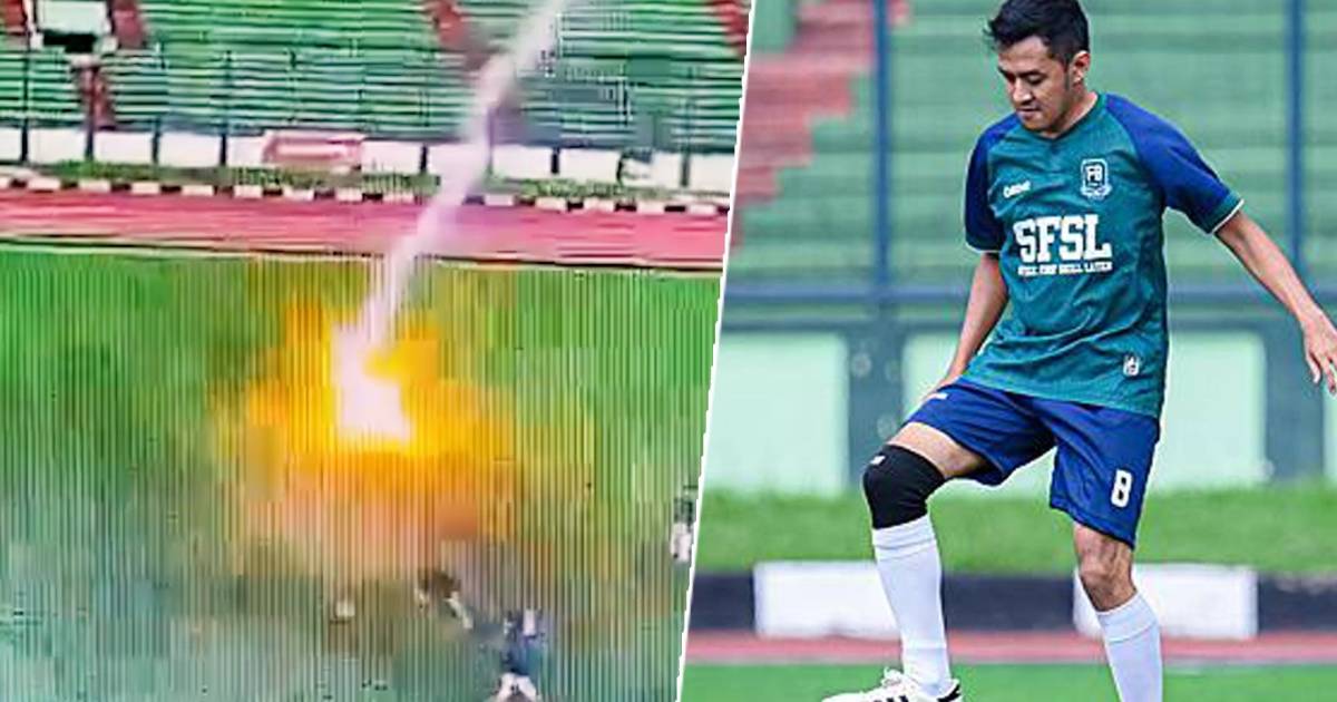 Horrible pictures: A football player was beaten to death during a match in Indonesia |  Foreign football