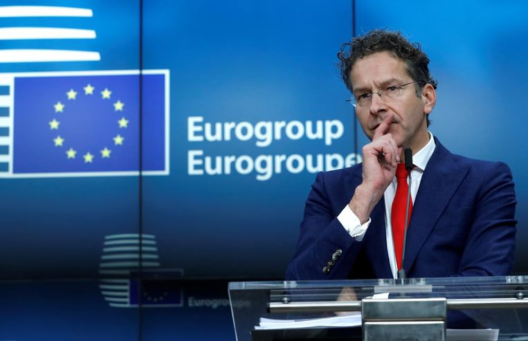Als voorzitter van de Eurogroep werkte Dijsselbloem al nauw samen met het IMF tijdens de Griekse schuldencrisis. Beeld Reuters