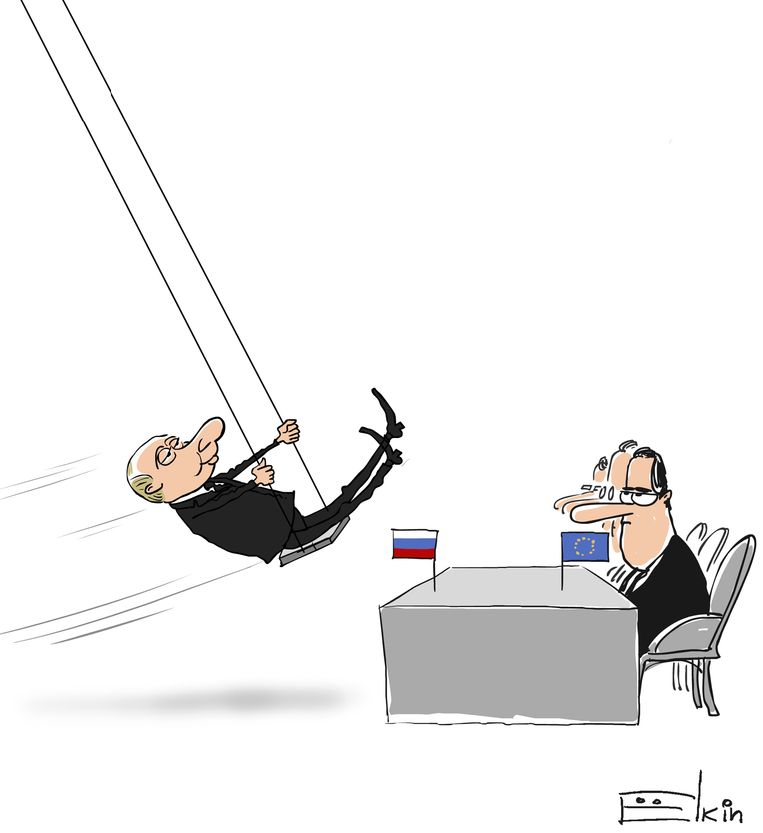 Sergej Elkin krijgt geregeld verwensingen naar zijn hoofd geslingerd van Poetinaanhangers. ʻZoals: ‘Hé, zit je nog steeds niet in de gevangenis?’’  Beeld Sergej Elkin
