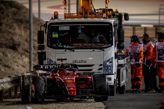 Leclerc haalde de finish niet in Bahrein.