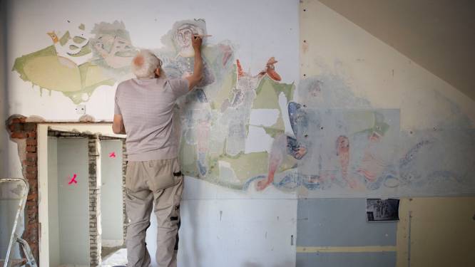 Redding van muurschildering is monnikenwerk: ‘Stukje voor stukje peuteren en het kan nog jaren duren’