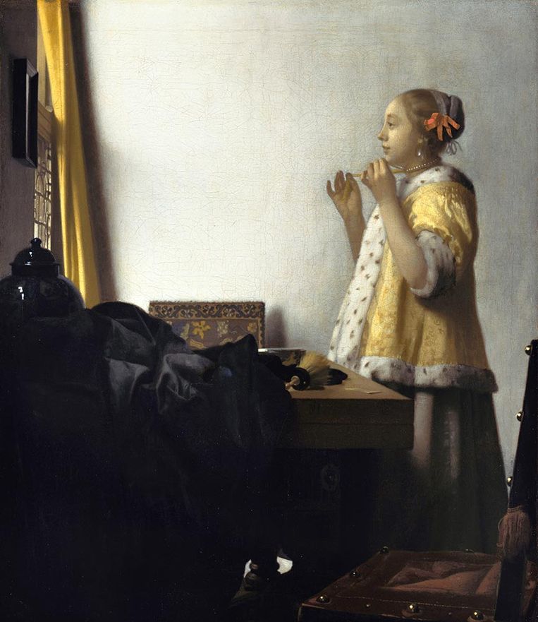 Vrouw met parelsnoer, ca. 1662–64 Beeld Staatliche Museen zu Berlin, Gemäldegalerie, Berlijn