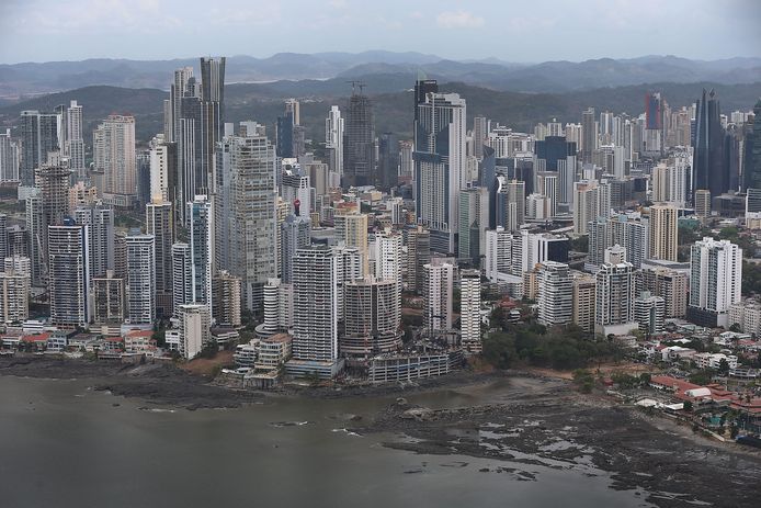 De skyline van Panama-stad.