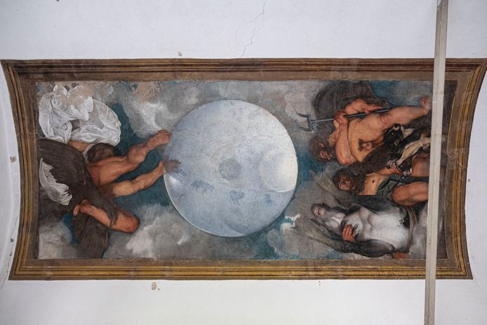 Caravaggio dipinse l'unico dipinto sul soffitto di Villa Aurora.