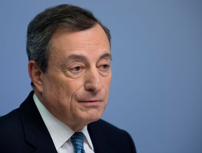 Voorzitter van de Europese Centrale Bank, Mario Draghi.
