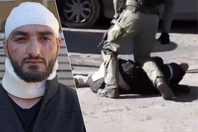 Israeli agents attack a Palestinian journalist.