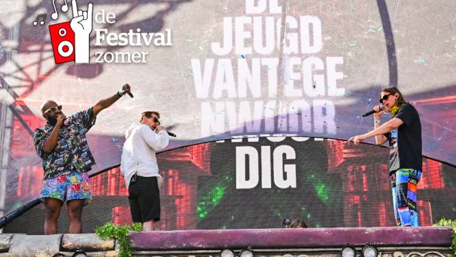 Confetti, slingers en zelfverklaarde ‘gekke boys’: De Jeugd van Tegenwoordig geeft Tomorrowland een snelcursus Nederhop