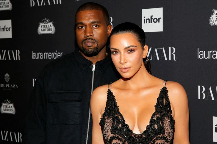 Kanye West en Kim Kardashian