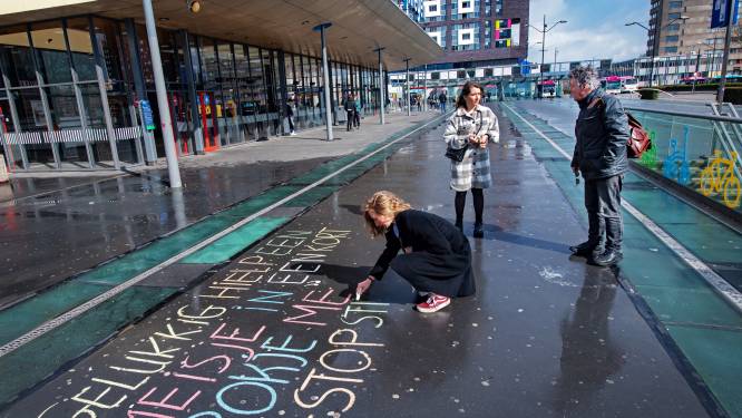 Stoepkrijten tegen intimidatie op straat: ‘Het gebeurt ook hier in Nijmegen’
