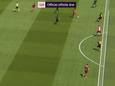 Janssen staat net geen buitenspel bij de 1-0.
