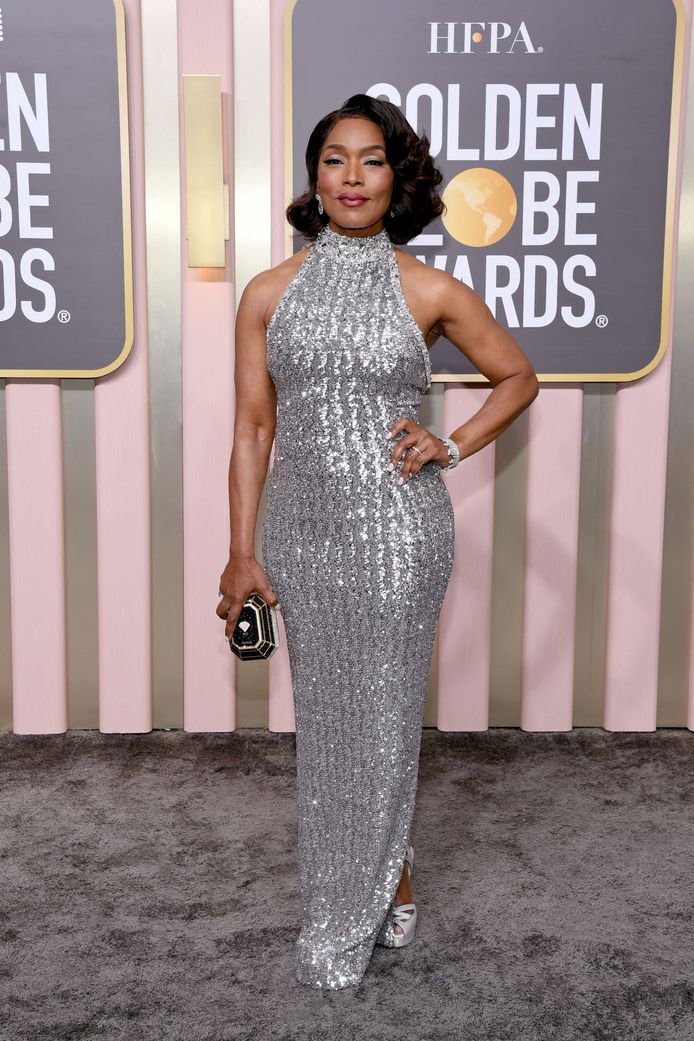 Angela Bassett at the Golden Globes.