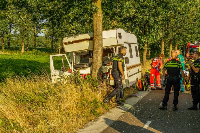 Ongeval met camper in Deurne.