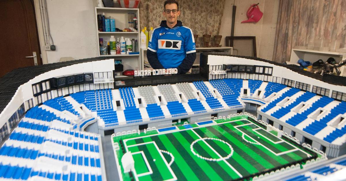 Fan AA Gent bouwt twee jaar aan Ghelamco Arena in Lego ...