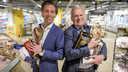 Hier Niek met vader Jan, in 2019