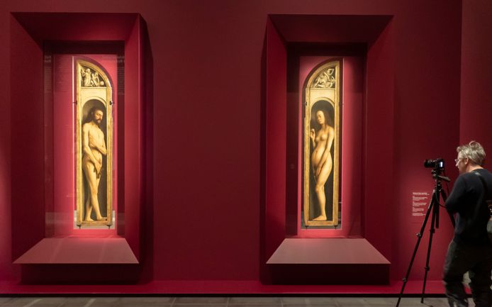 Beeld van de opening van de expo ‘Van Eyck, een optische revolutie’ in het Museum voor Schone Kunsten' in Gent, in januari 2020.