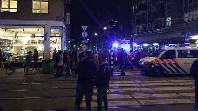 Beeld van kort na de schietpartij