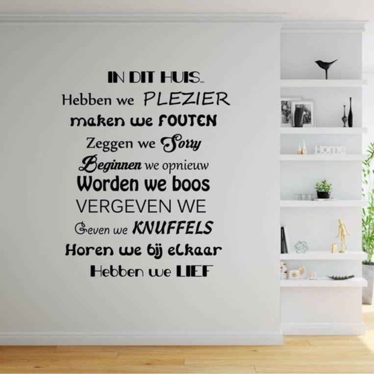 Muursticker Beeld web