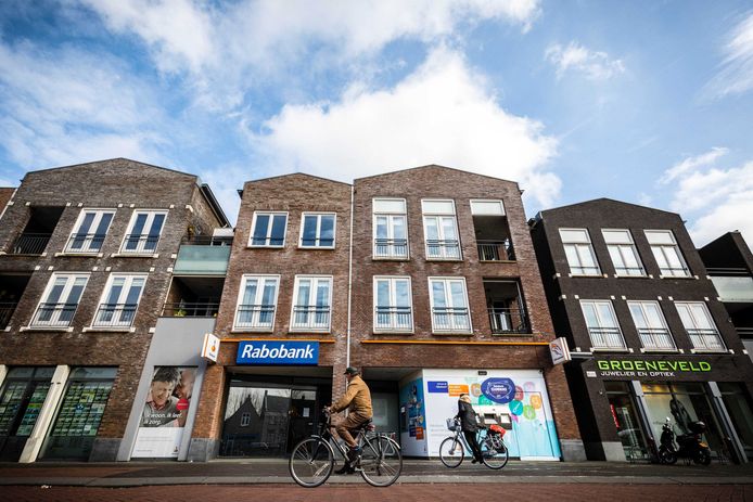 Rabobank Oudenbosch waar in het weekend van 3 en 4 maart de kluisjesroof plaats had.