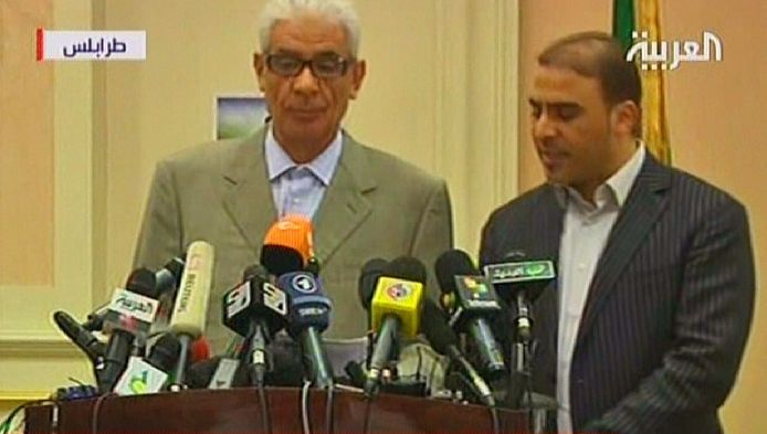 Moussa Koussa, le ministre libyen des Affaires étrangères, s'est exprimé en direct sur une télévision locale.