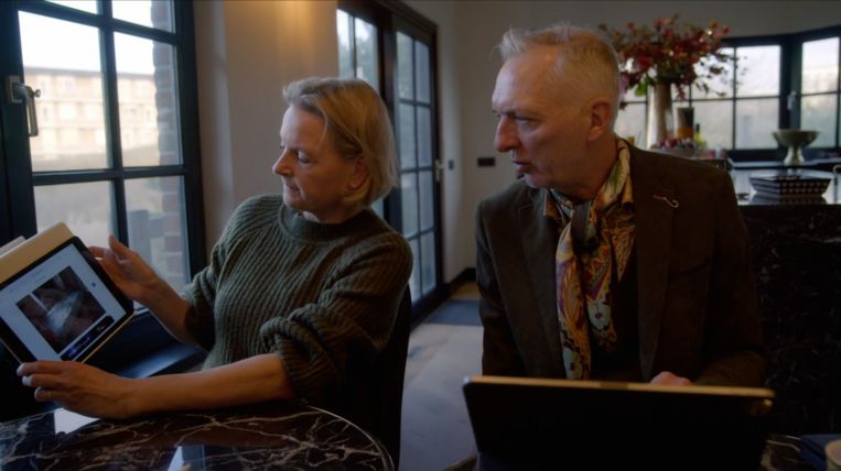 Erica en Martien in 'Chateau bijstand' Beeld Screenshot Talpa