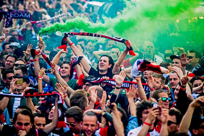 De Binnenrotte is wel vaker een plek voor feesten en partijen. Zoals in 2017, toen Feyenoord het landskampioenschap pakte.