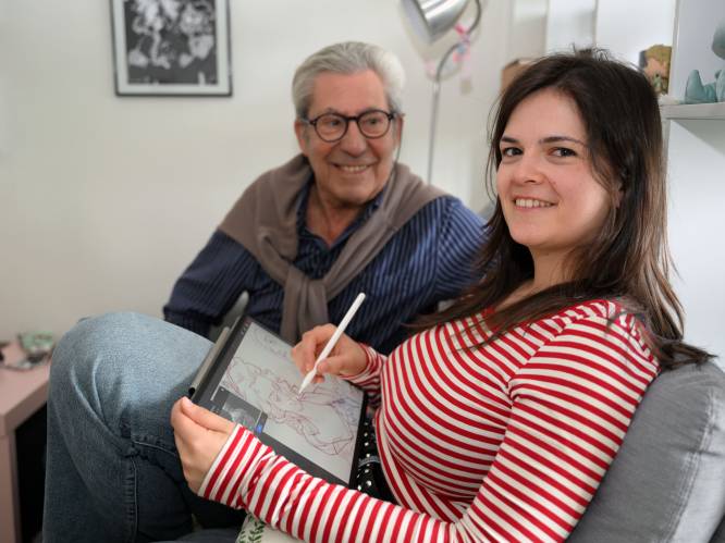 Kleindochter Yasmine (26) treedt in voetsporen van striptekenaar Jean-Pol (80): “Mensen gelukkig maken met onze tekeningen, dat is het mooiste aan de stiel”